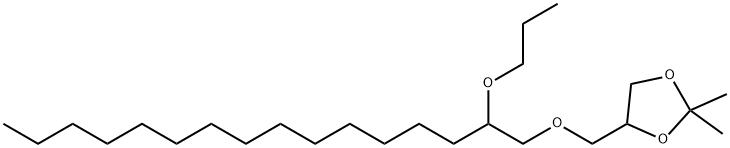 2,2-Dimethyl-4-[[(2-propoxyhexadecyl)oxy]methyl]-1,3-dioxolane Struktur
