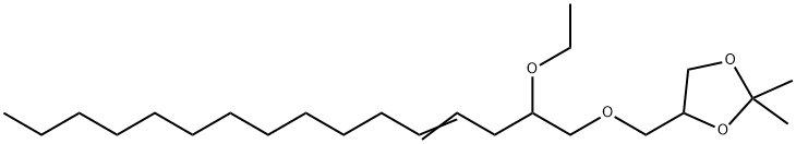 4-[[(2-Ethoxy-4-hexadecenyl)oxy]methyl]-2,2-dimethyl-1,3-dioxolane Structure