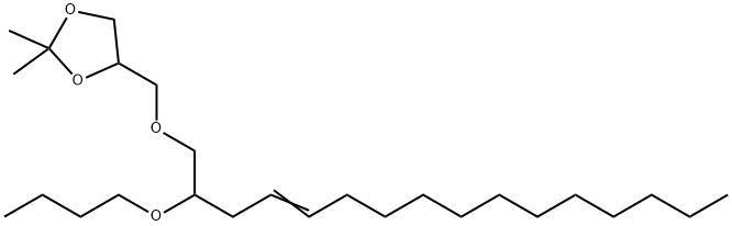 4-[[(2-Butoxy-4-hexadecenyl)oxy]methyl]-2,2-dimethyl-1,3-dioxolane Struktur