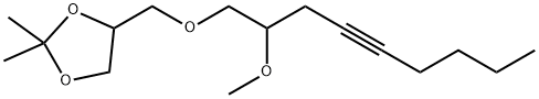 4-[[(2-Methoxy-4-nonynyl)oxy]methyl]-2,2-dimethyl-1,3-dioxolane Structure