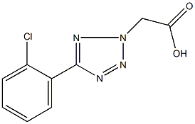 [5-(2-chlorophenyl)-2H-tetrazol-2-yl]acetic acid Struktur
