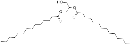 1,2-二肉豆蔻酰-外消旋-甘油 结构式