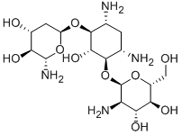 4-O-(2-Amino-2-deoxy-α-D-glucopyranosyl)-6-O-(2-amino-2-deoxy-α-D-xylopyranosyl)-2-deoxy-D-streptamine Structure