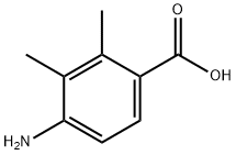 4-アミノ-2,3-ジメチル安息香酸 化学構造式