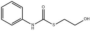Phenylthiocarbamic acid S-(2-hydroxyethyl) ester,5628-90-0,结构式