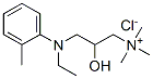 [3-[ethyl(o-tolyl)amino]-2-hydroxypropyl]trimethylammonium chloride  Structure
