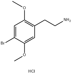 4-溴-2,5-二甲氧基苯乙胺盐酸盐,56281-37-9,结构式