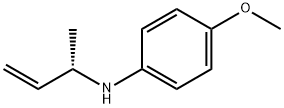 Benzenamine, 4-methoxy-N-[(1S)-1-methyl-2-propenyl]- (9CI) Struktur