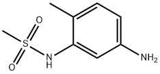 N-(5-氨基-2-甲基苯基)甲磺酰胺 结构式