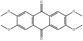 2,3,6,7-テトラメトキシアントラキノン 化学構造式