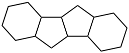 ヘキサデカヒドロインデノ[2,1-a]インデン 化学構造式