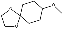 8-メトキシ-1,4-ジオキサスピロ[4.5]デカン 化学構造式