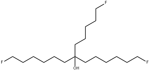 1,13-ジフルオロ-7-(5-フルオロペンチル)トリデカン-7-オール 化学構造式