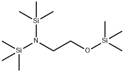 N-(トリメチルシリル)-N-[2-(トリメチルシロキシ)エチル]トリメチルシランアミン 化学構造式