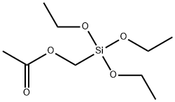 アセトキシメチルトリエトキシシラン 化学構造式