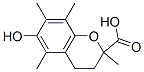 6-HYDROXY-2,5,7,8-TETRAMETHYLCHROMAN-2-CARBOXYLIC ACID Structure