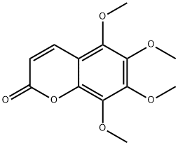 5,6,7,8-テトラメトキシクマリン 化学構造式