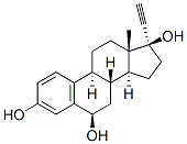 1,3,5(10)-ESTRATRIEN-17-ALPHA-ETHYNYL-3,6-ALPHA, 17-BETA-TRIOL Struktur