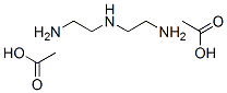 N-(2-aminoethyl)ethylenediamine diacetate Struktur