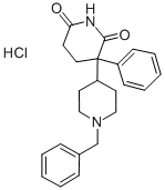2-[1-BENZYL-4-PIPERIDYL]-2-PHENYLGLUTARIMIDE Struktur