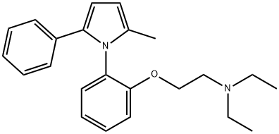 1-[o-[2-(ジエチルアミノ)エトキシ]フェニル]-2-メチル-5-フェニル-1H-ピロール 化学構造式
