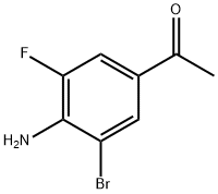 1-(4-Amino-3-chloro-5-fluoro-phenyl)-ethanone Struktur