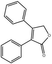 3,4-二苯基-2,5-二氢呋喃-2-酮 结构式