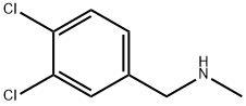 N-(3,4-二氯苄基)-N-甲胺 结构式