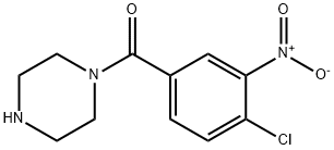 (4-CHLORO-3-NITROPHENYL)(PIPERAZIN-1-YL)METHANONE Structure