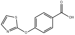 4-(1,3-THIAZOL-2-YLOXY)BENZOIC ACID, 56355-20-5, 结构式