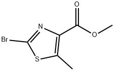 甲基-2-溴-5-甲基-噻唑-4-羧酸,56355-61-4,结构式
