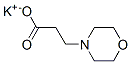 3-モルホリノプロピオン酸カリウム 化学構造式