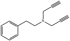 N,N-dipropargyl-2-phenethylamine Struktur