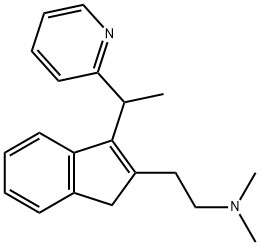 N,N-Dimethyl-3-(1-(2-pyridinyl)-ethyl)-1H-inden-2-ethanamin