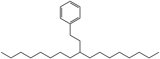 9-(2-フェニルエチル)ヘプタデカン 化学構造式