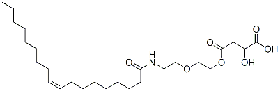 [(Z)-2-[2-[(1-oxo-9-octadecenyl)amino]ethoxy]ethyl] hydrogen maleate Structure