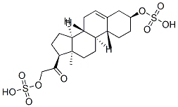 (3S,8S,9S,10R,13R,14S,17S)-10,13-dimethyl-3-sulfooxy-17-(2-sulfooxyace tyl)-2,3,4,7,8,9,11,12,14,15,16,17-dodecahydro-1H-cyclopenta[a]phenant hrene Struktur