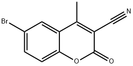 6-BROMO-3-CYANO-4-METHYLCOUMARIN Structure