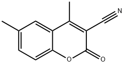 3-CYANO-4,6-DIMETHYLCOUMARIN 化学構造式