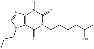 3,7-Dihydro-1-(5-hydroxyhexyl)-3-methyl-7-propyl-1H-purine-2,6-dione Struktur