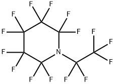 2,2,3,3,4,4,5,5,6,6-デカフルオロ-1-(ペンタフルオロエチル)ピペリジン 化学構造式