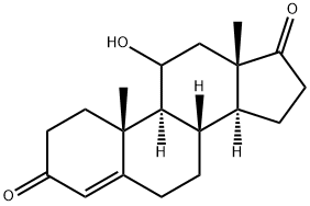 11-HYDROXYANDROSTENEDIONE 化学構造式