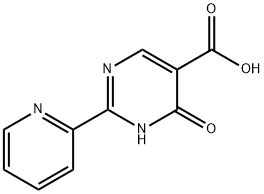 4-hydroxy-2-(2-pyridinyl)-5-pyrimidinecarboxylic acid Structure