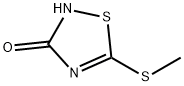 3-HYDROXY-5-METHYLMERCAPTO-1,2,4-THIADIAZOLE Structure