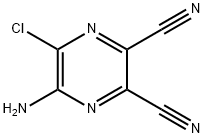 5-AMINO-6-CHLORO-2,3-DICYANOPYRAZINE Struktur