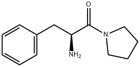 1-[(2S)-2-アミノ-1-オキソ-3-フェニルプロピル]ピロリジン 化学構造式