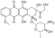 表阿霉素, 56420-45-2, 结构式