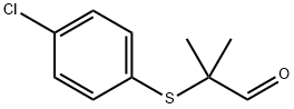 2-4-氯苯基磺酰基-2-甲基丙醛 结构式