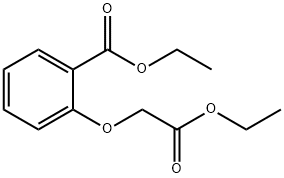 2-(エトキシカルボニルメトキシ)安息香酸エチル 化学構造式
