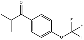 2-Methyl-1[4-(trifluoromethoxy)phenyl] propan-1-one Structure